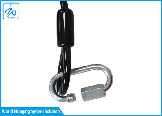 Sécurité Lanyard For Fall Protection de Lanyard Nylon Coated Wire Rope de bobine