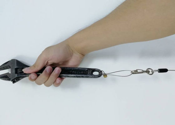 Lanières de pêche flexibles/longe enroulée escamotable outils de canotage avec Carabiner