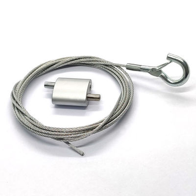 Système matériel en aluminium de serrure de câble de bouclage de pince de grande taille de câble